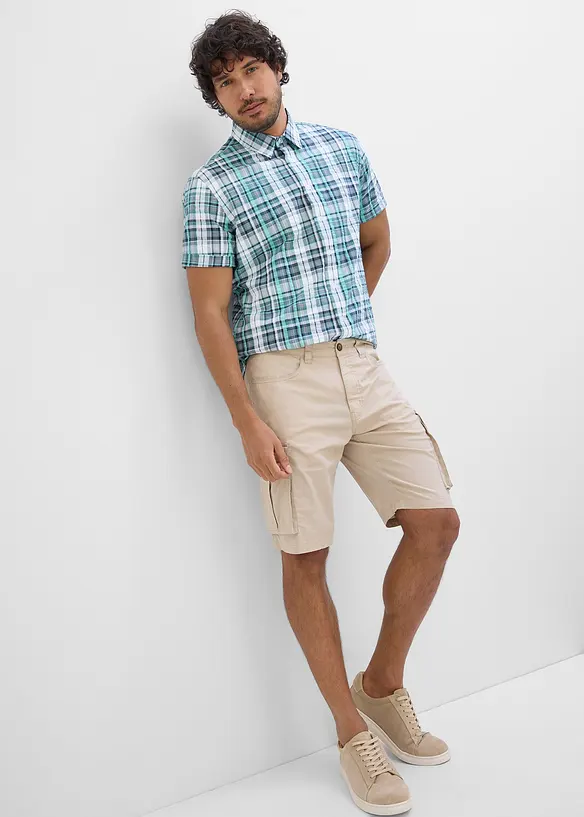 Chemise manches courtes en seersucker 100% coton, bonprix