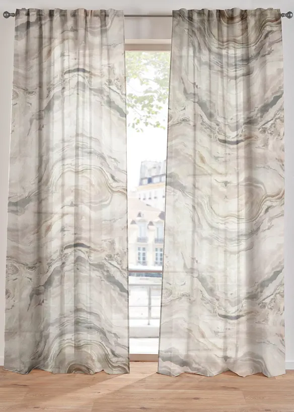 Gardine mit Druck (1er Pack), bonprix