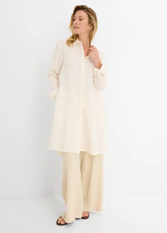 Longbluse aus softem Viskose-Mix, bonprix