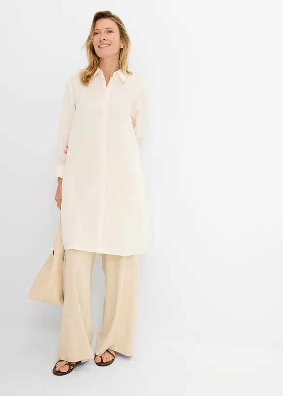 Longbluse aus softem Viskose-Mix, bonprix