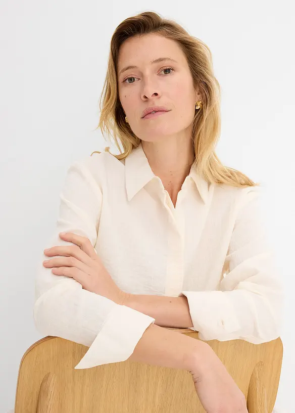 Longbluse aus softem Viskose-Mix, bonprix