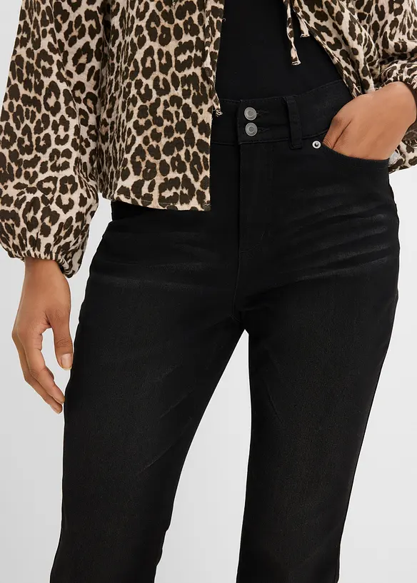 Bootcut Jeans Mid Waist, Shaping, bonprix