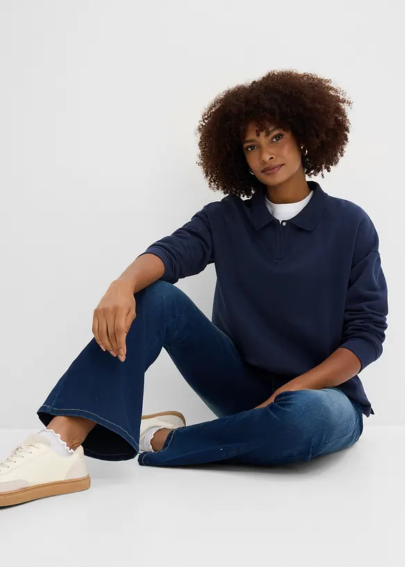 Jean bootcut taille mi-haute, sculptant, bonprix