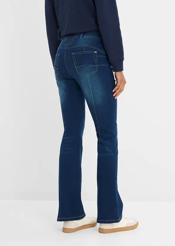 Jean bootcut taille mi-haute, sculptant, bonprix