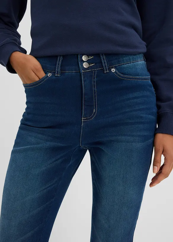 Jean bootcut taille mi-haute, sculptant, bonprix