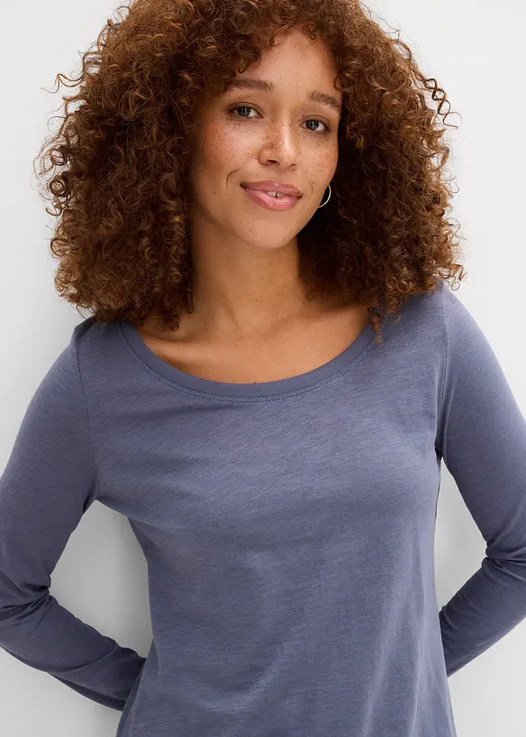 T-shirt manches longues 100% coton, bonprix