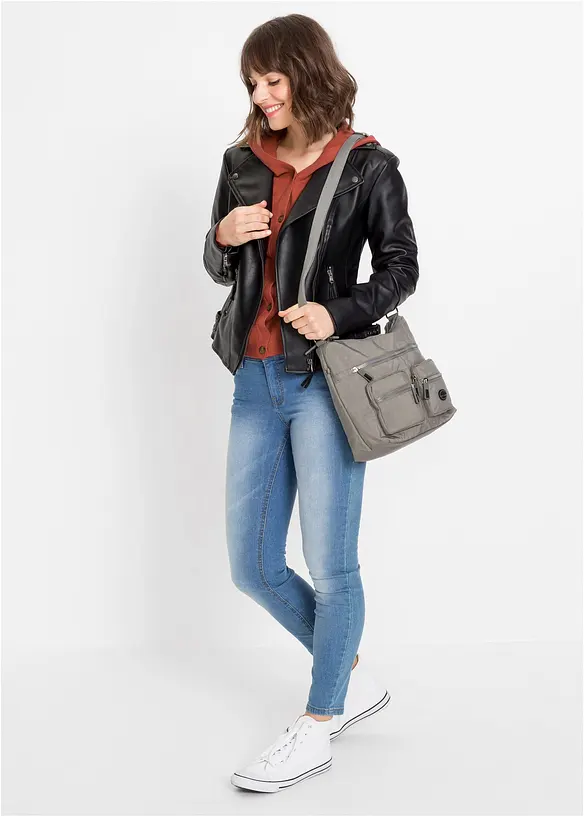 Sac &agrave; bandouli&egrave;re avec poches ext&eacute;rieures, bonprix