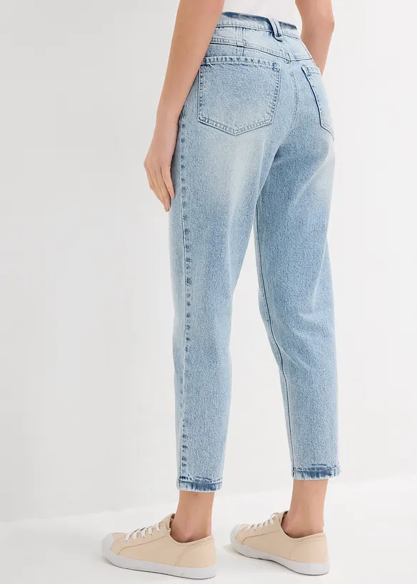 Mom-Jeans High Waist, Low Stretch cropped, bonprix