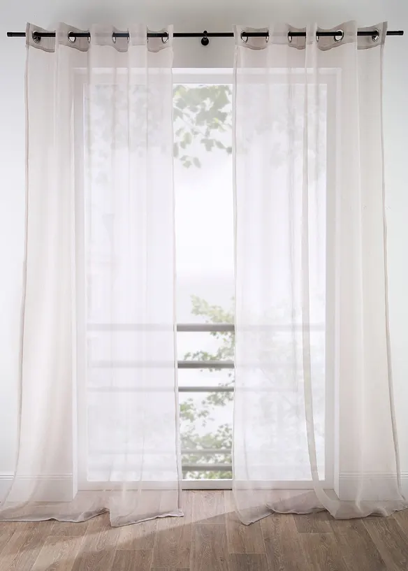 Gardine mit feiner Netzstruktur (1er Pack), bonprix