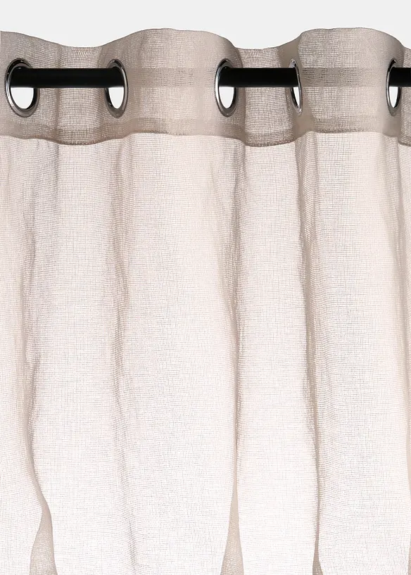 Gardine mit feiner Netzstruktur (1er Pack), bonprix