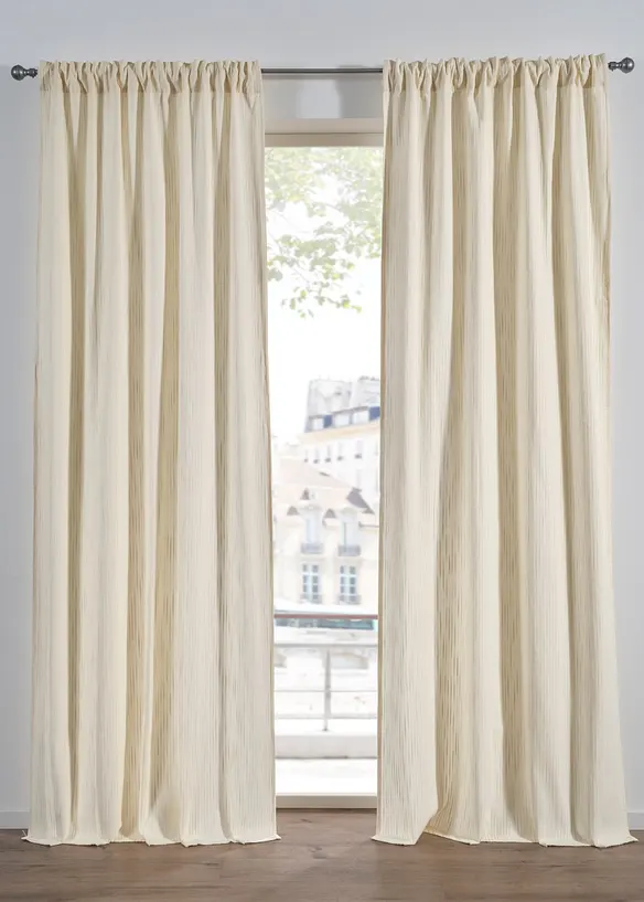 Rideau en coton (1&nbsp;pce), bonprix