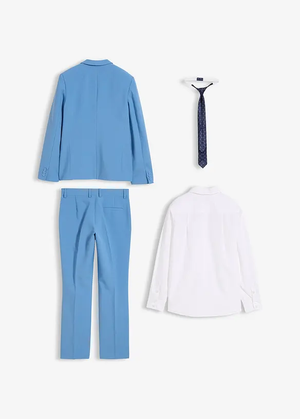 Costume 4 pi&egrave;ces avec chemise et cravate, bonprix