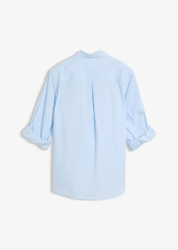 Langarmhemd mit Turn-Up aus reiner Baumwolle, bonprix