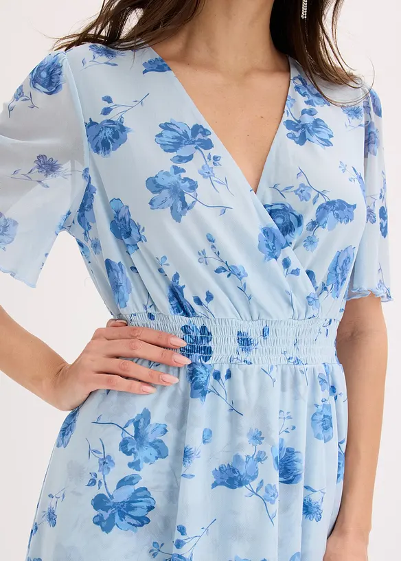 Robe midi en mesh doux, bonprix