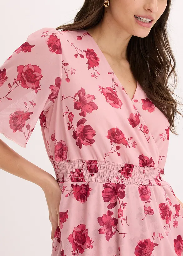 Midikleid aus softem Mesh, bonprix