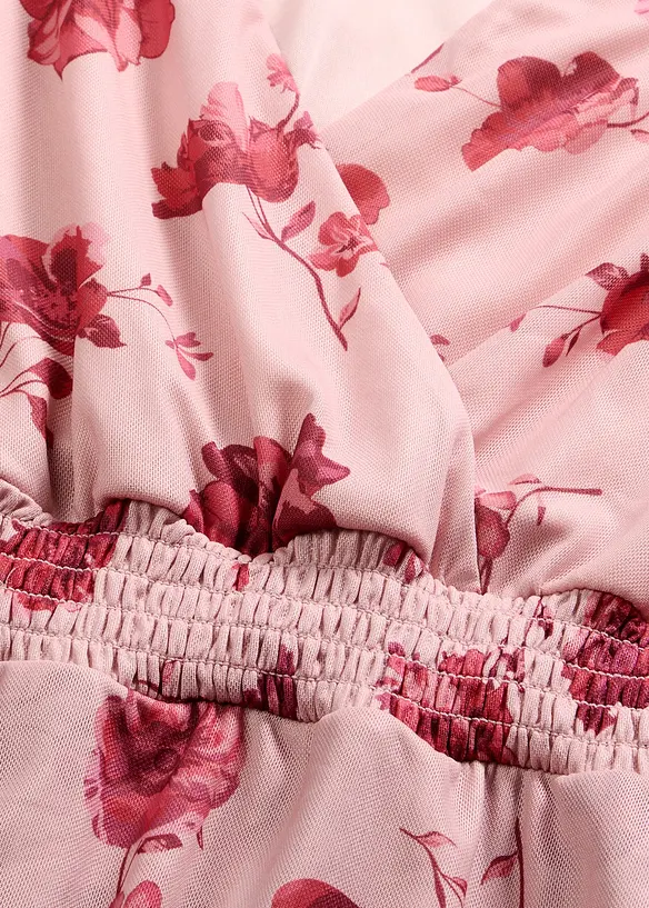 Midikleid aus softem Mesh, bonprix