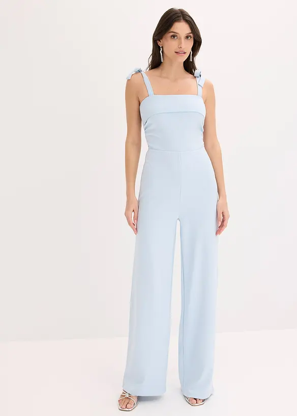 Jumpsuit mit Schleifen-Tr&auml;gern, bonprix