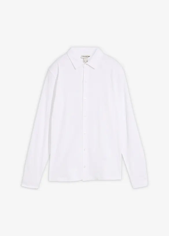 Chemise extensible en maille piqu&eacute;e coton, bonprix