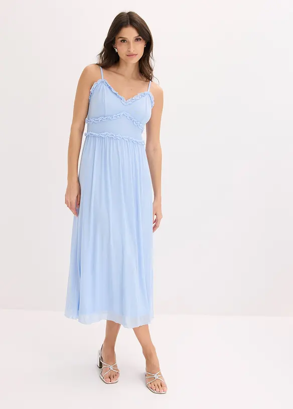 Robe en jersey mesh d&eacute;licat, bonprix