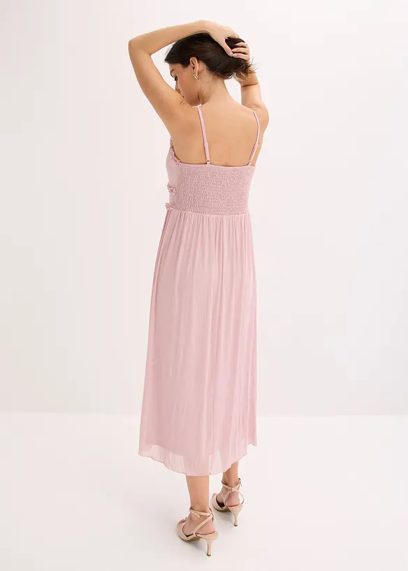 Jerseykleid aus zartem Mesh, bonprix