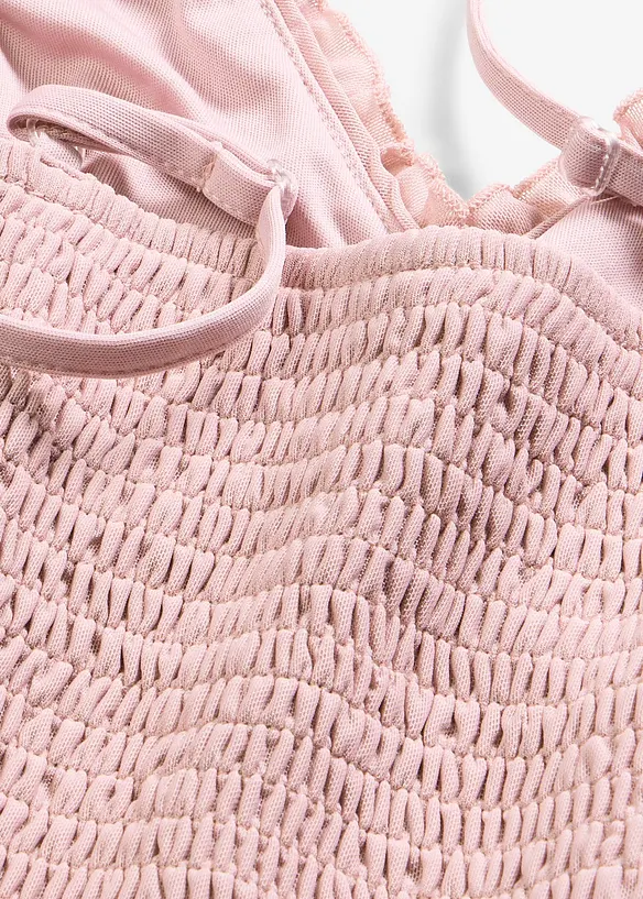 Jerseykleid aus zartem Mesh, bonprix