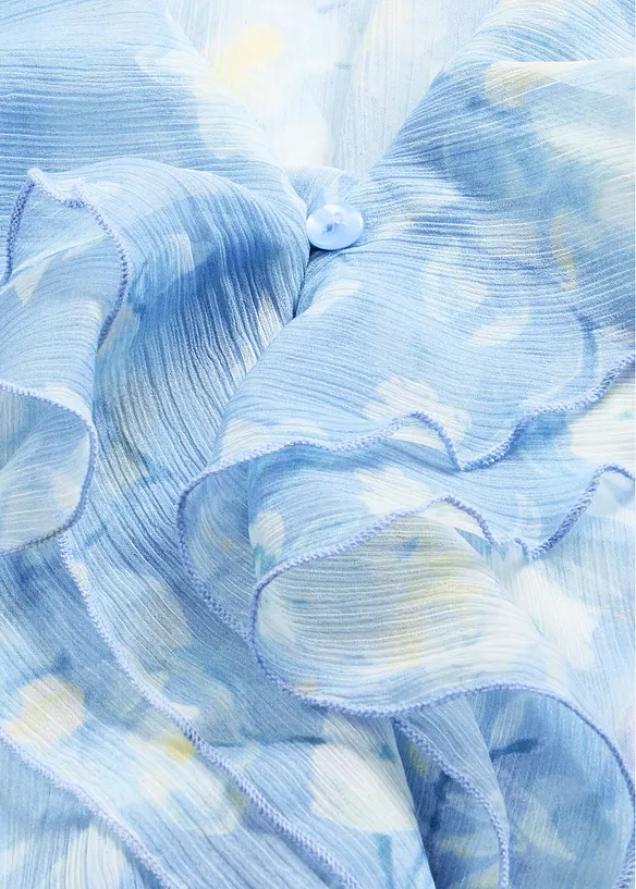 Chemisier en mousseline &agrave; volants, bonprix