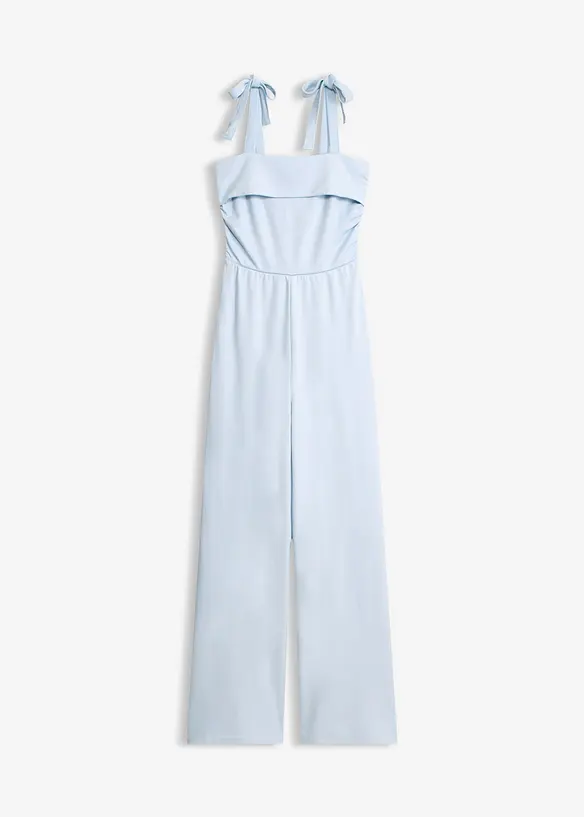 Jumpsuit mit Schleifen-Tr&auml;gern, bonprix