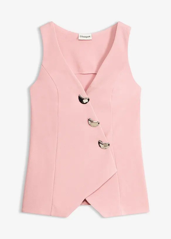 Blazer sans manches avec boutons d&eacute;coratifs, bonprix