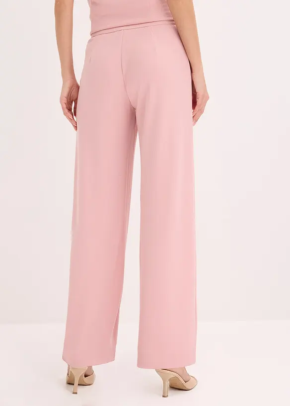 Pantalon large &agrave; pinces, bonprix