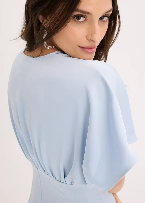 Robe longue en satin brillant, bonprix