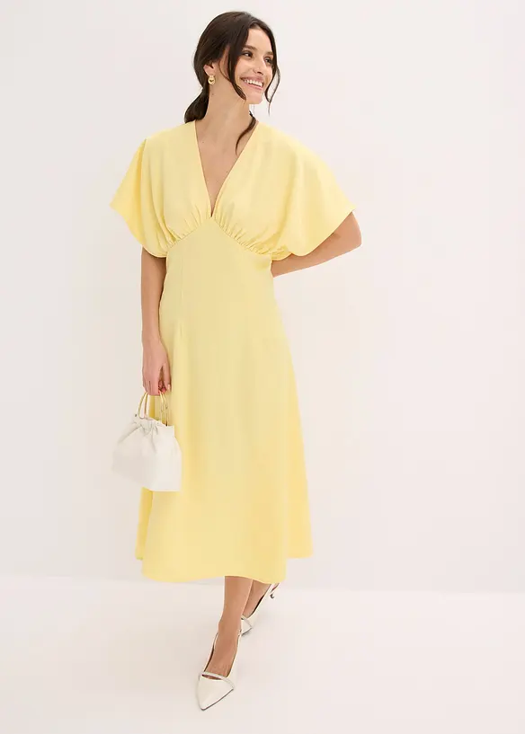 Robe longue en satin brillant, bonprix