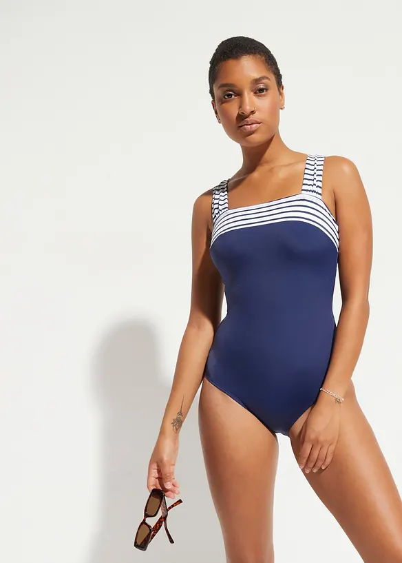 Medium Shape-Badeanzug mit breiten Tr&auml;gern, bonprix