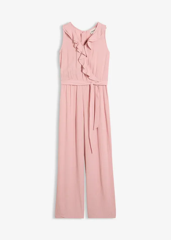 Jumpsuit aus strukturiertem Crinkle, bonprix