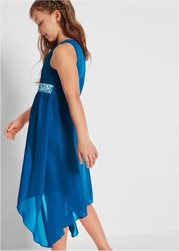 Robe en cr&ecirc;pe &agrave; sequins, bonprix