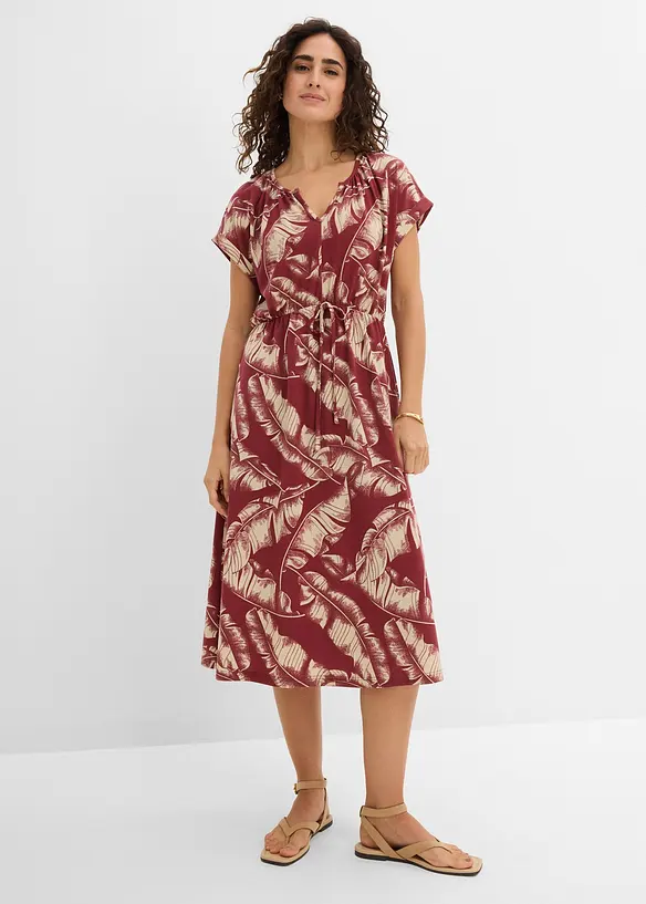 Jerseykleid aus flie&szlig;endem Viskose-Mix, bonprix