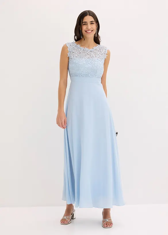 Robe longue avec dentelle, bonprix