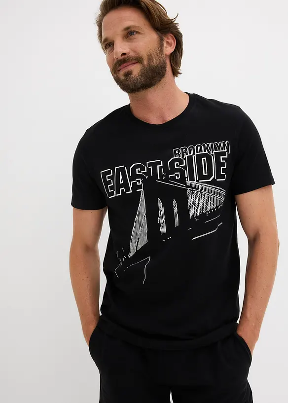 T-shirt 100% coton, slim, bonprix