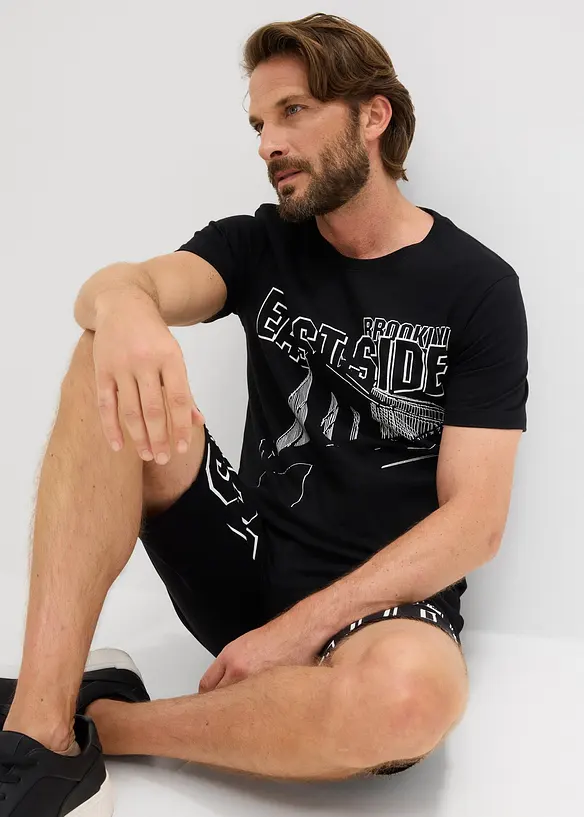 T-shirt 100% coton, slim, bonprix