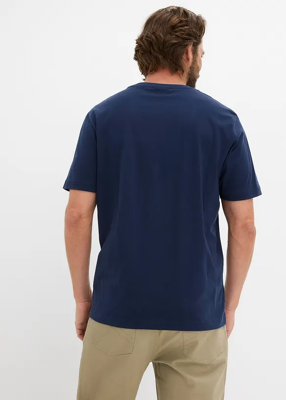 Lot de 2 T-shirts 100% coton, bonprix