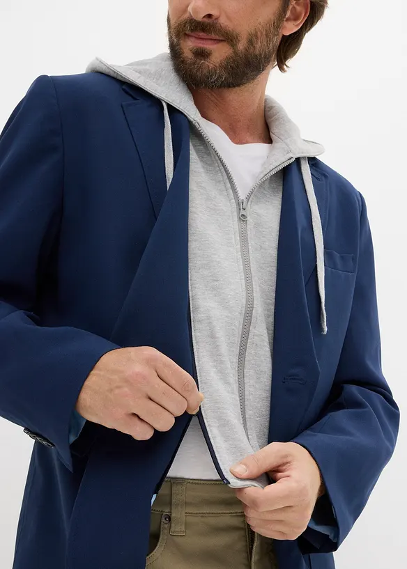 Veste de costume avec capuche amovible, bonprix
