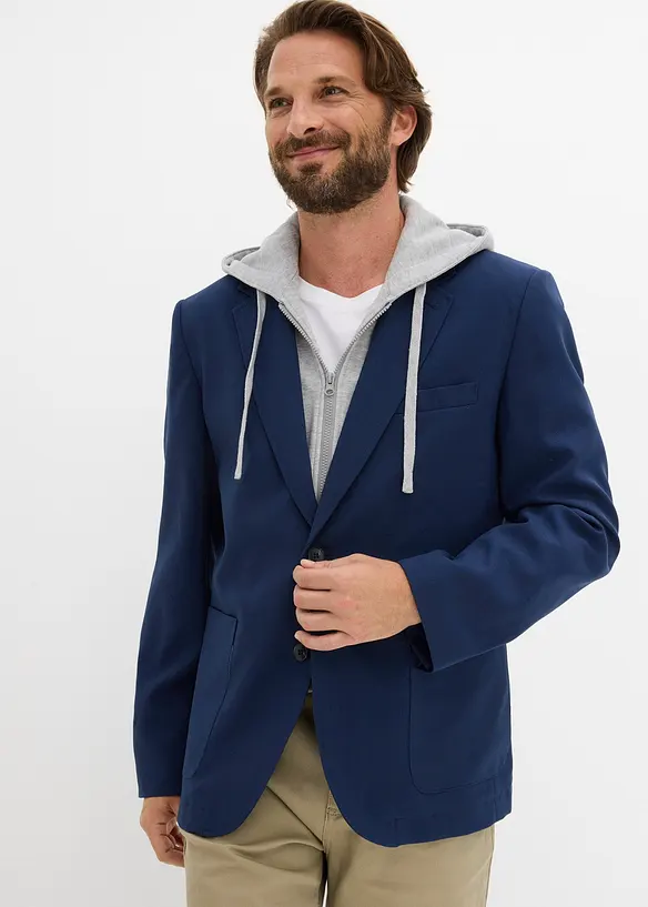 Veste de costume avec capuche amovible, bonprix
