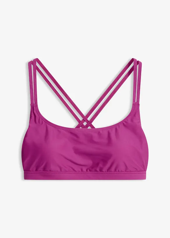Bustier-Bikinioberteil mit gekreuzten Tr&auml;gern, bonprix