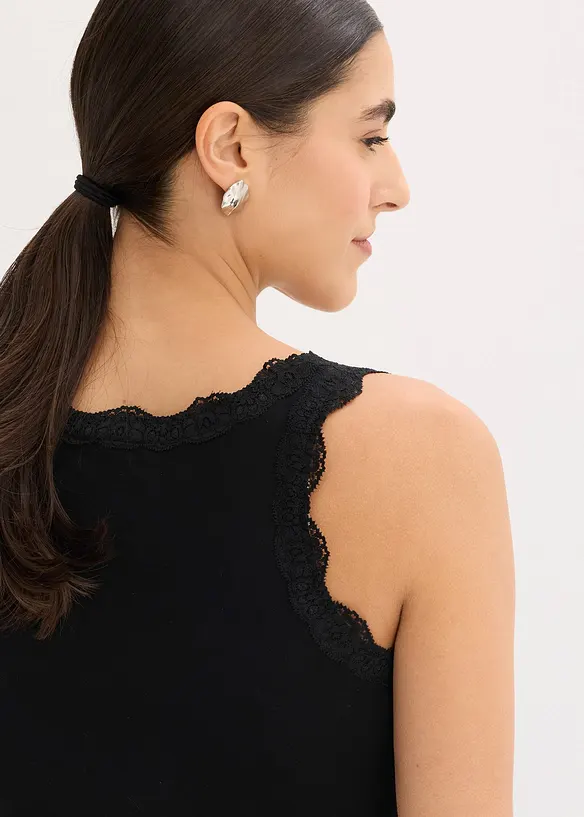 Tops &agrave; dentelle, bonprix