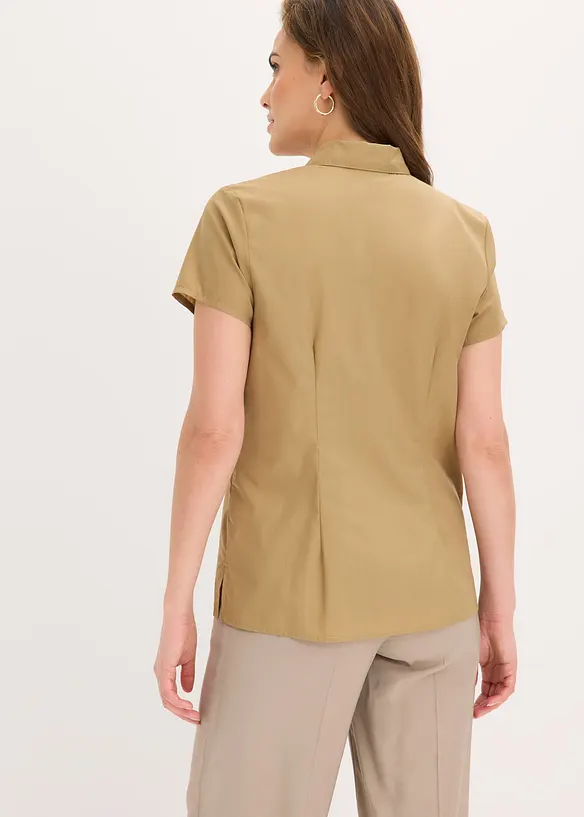 Kurzarmbluse aus Popeline, bonprix