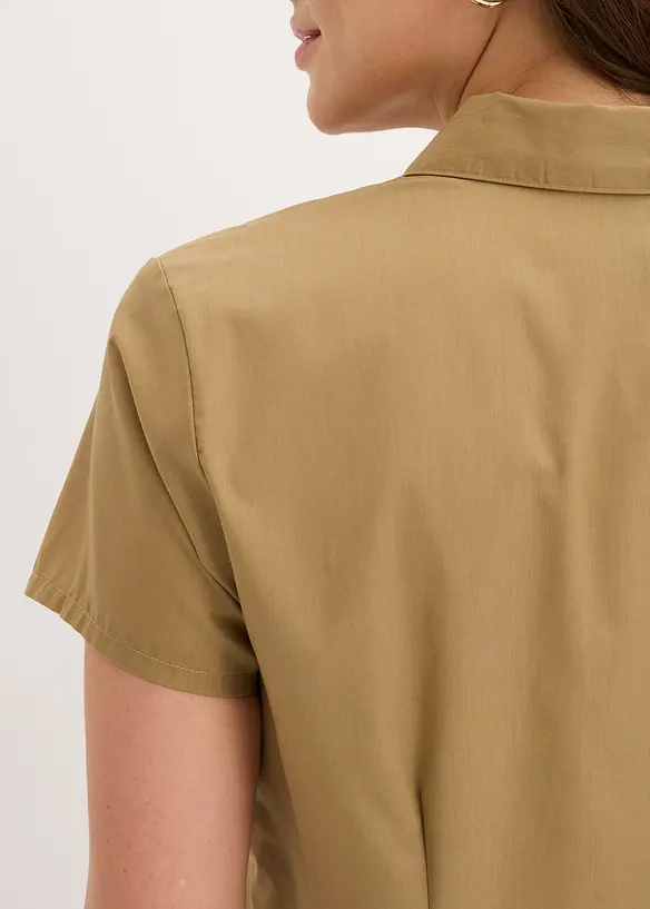 Kurzarmbluse aus Popeline, bonprix