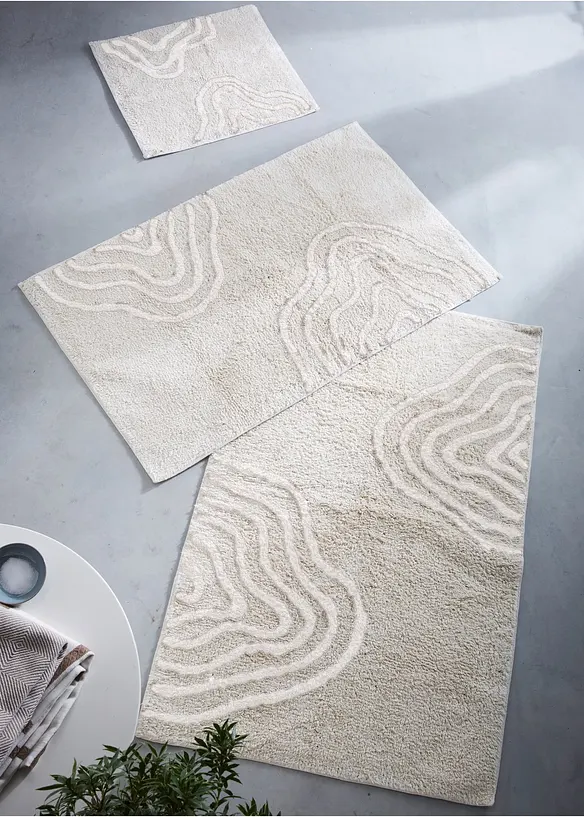 Tapis de bain &agrave; motif graphique, bonprix