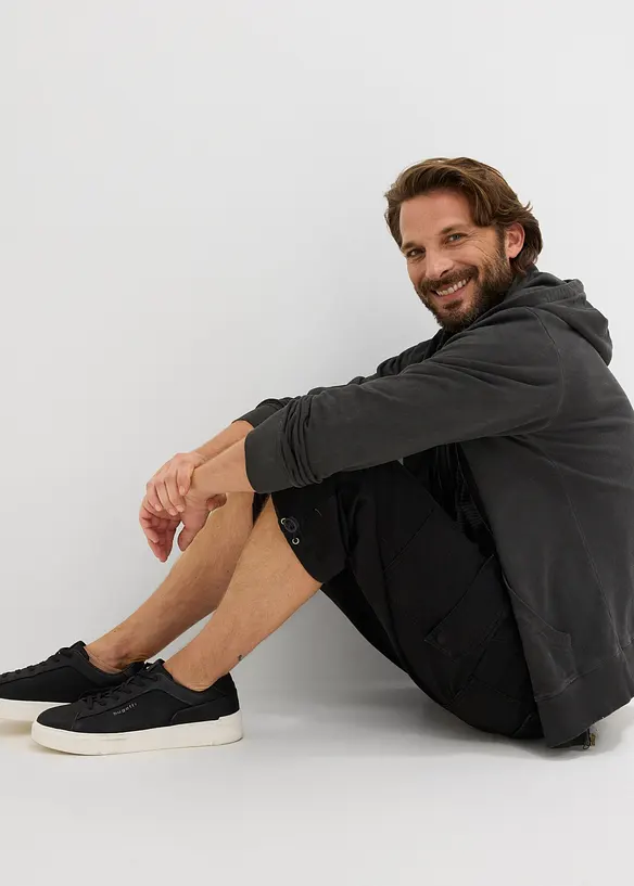 3/4 Cargohose mit Dehnbund aus reiner Baumwolle, bonprix