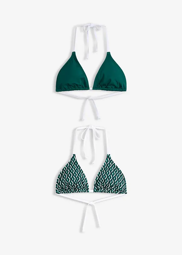 Triangel-Bikinioberteil (2er Pack), bonprix