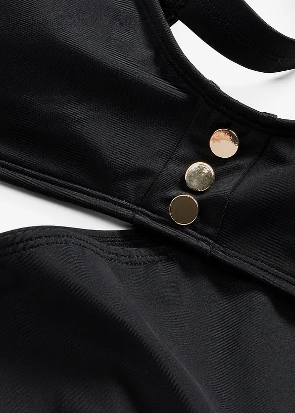 Bustier-Bikini mit Knopfdetail (2-tlg.Set), bonprix