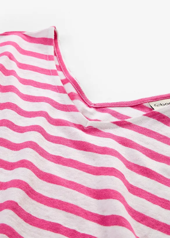 Shirt aus reinem Leinen mit Fledermaus&auml;rmeln, bonprix